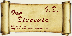 Iva Divčević vizit kartica